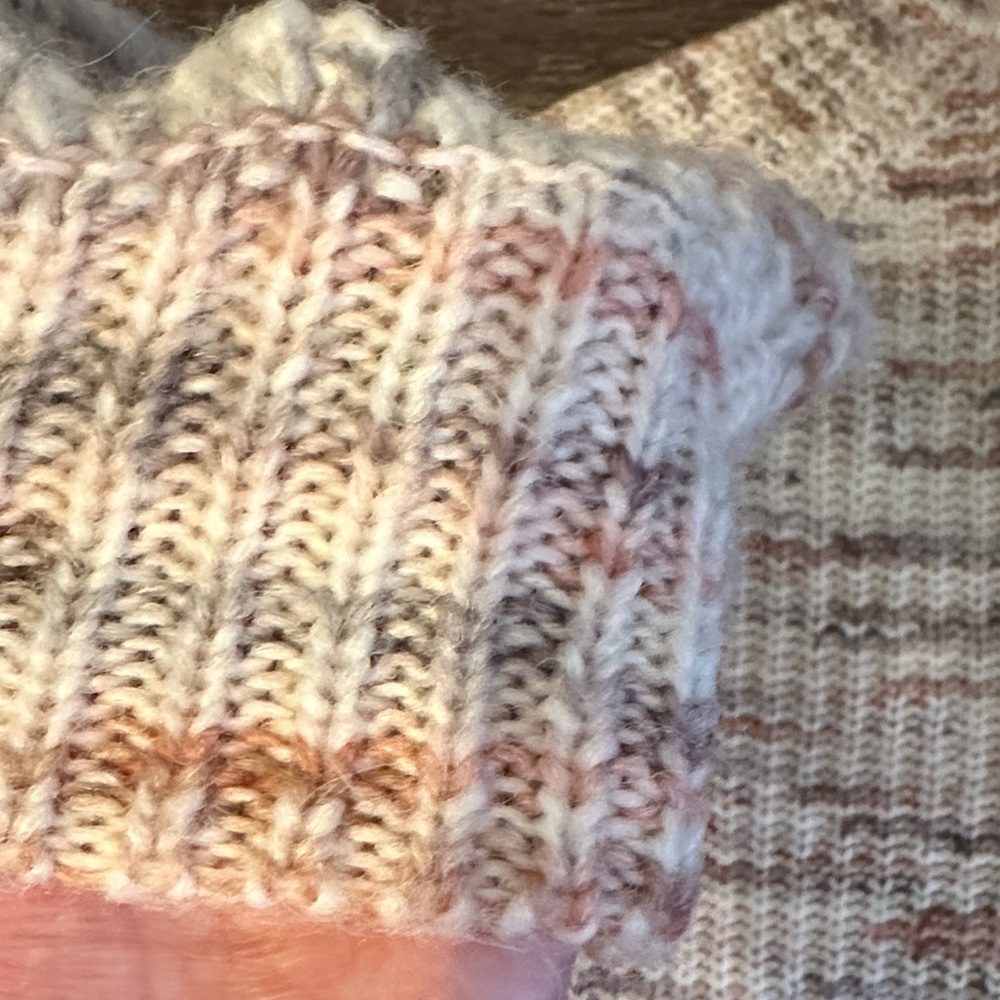 Cream and Pink Knit Cardigan - Picture 7 of 8